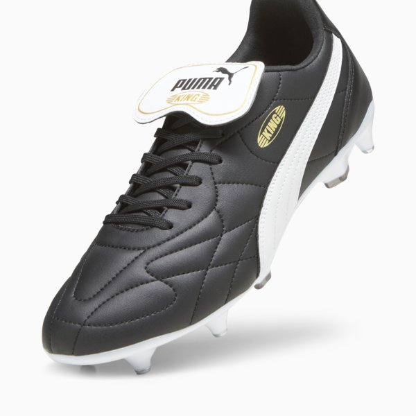 KING TOP MxSG Football Boots Unisex, PUMA Black-PUMA White-PUMA Gold, large-ZAF