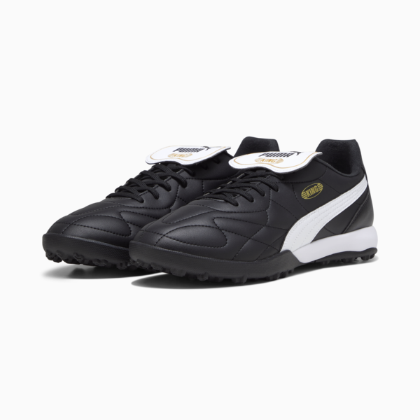 Tacos de Futbol KING TOP TT, PUMA Black-PUMA White-PUMA Gold, large-MEX