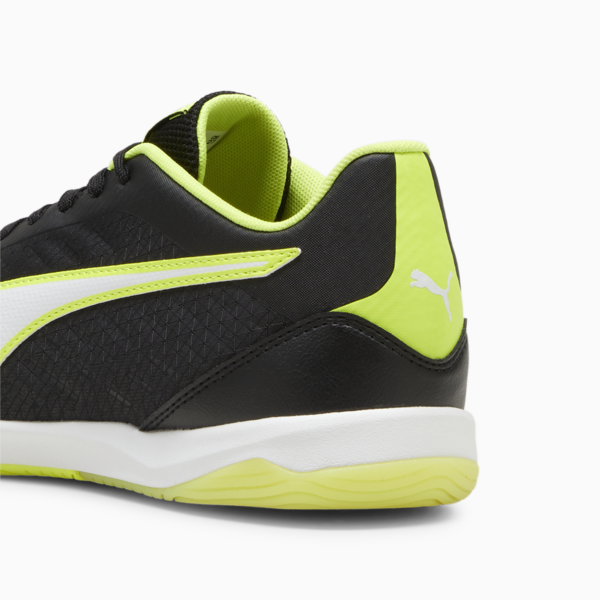 IBERO IV Futsal Shoes, PUMA Black-PUMA White-Electric Lime, large-ZAF