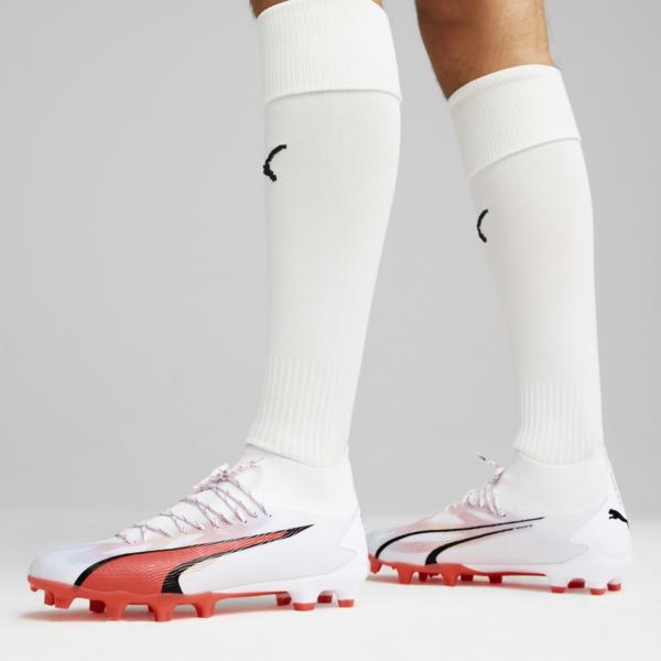 ULTRA PRO FG/AG Men's Football Boots, PUMA White-PUMA Black-Fire Orchid, large-ZAF