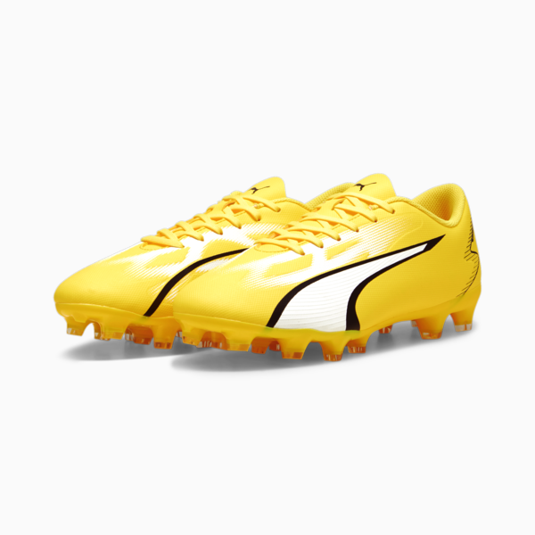 ULTRA PLAY FG/AG Men's Football Boots, Yellow Blaze-PUMA White-PUMA Black, large-ZAF