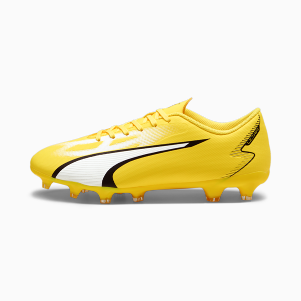 ULTRA PLAY FG/AG Men's Football Boots, Yellow Blaze-PUMA White-PUMA Black, large-ZAF