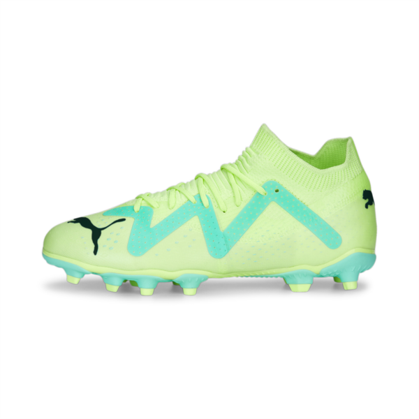 Botines de fútbol juveniles FUTURE Match FG/AG, Fast Yellow-PUMA Black-Electric Peppermint, large-ARG