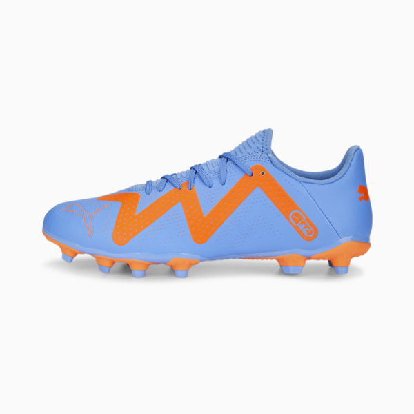 Botines de fútbol FUTURE Play FG/AG, Blue Glimmer-PUMA White-Ultra Orange, large-ARG