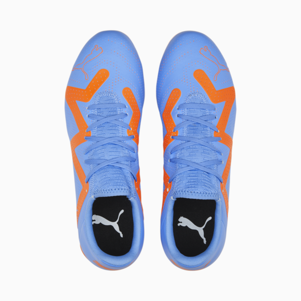 Botines de fútbol FUTURE Play FG/AG, Blue Glimmer-PUMA White-Ultra Orange, large-ARG