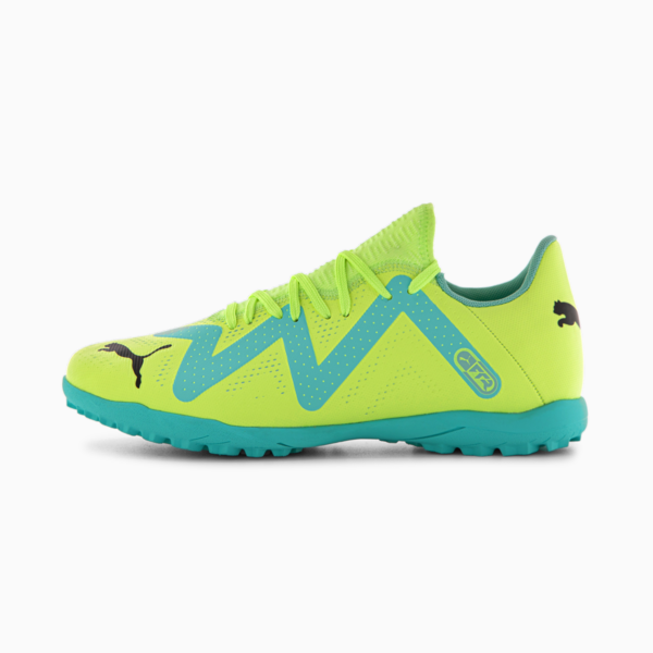 Botines de fútbol FUTURE Play TT, Fast Yellow-PUMA Black-Electric Peppermint, large-ARG