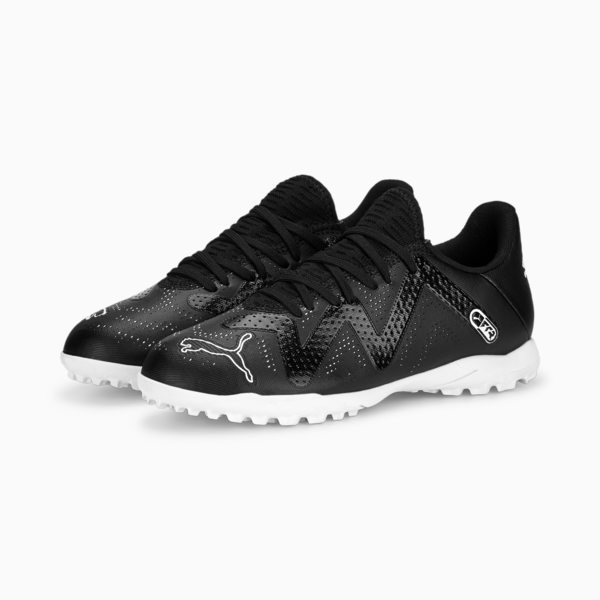 Botines de fútbol juveniles FUTURE Play TT, PUMA Black-PUMA White, large-ARG
