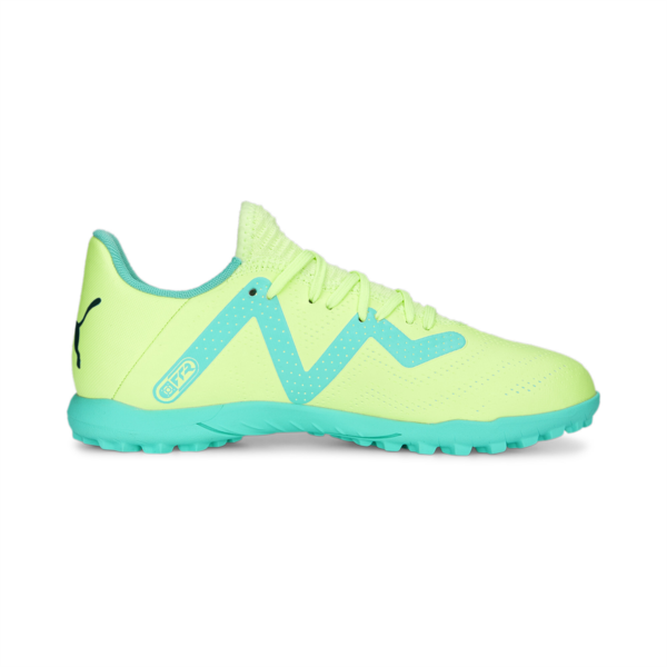 Botines de fútbol juveniles FUTURE Play TT, Fast Yellow-PUMA Black-Electric Peppermint, large-ARG