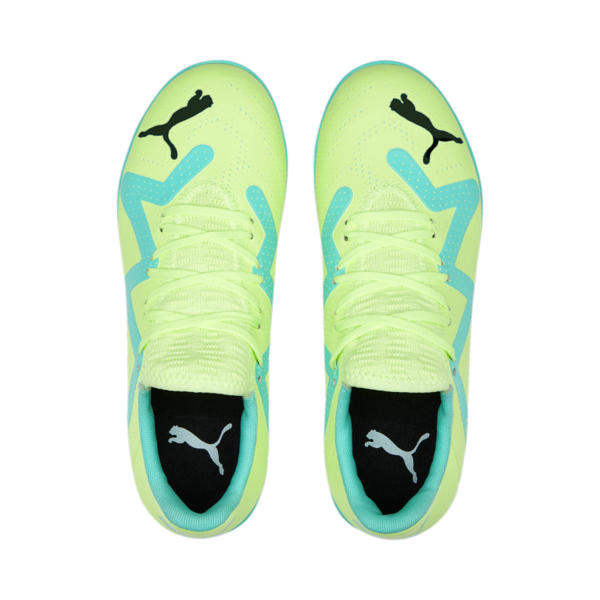 Botines de fútbol juveniles FUTURE Play TT, Fast Yellow-PUMA Black-Electric Peppermint, large-ARG