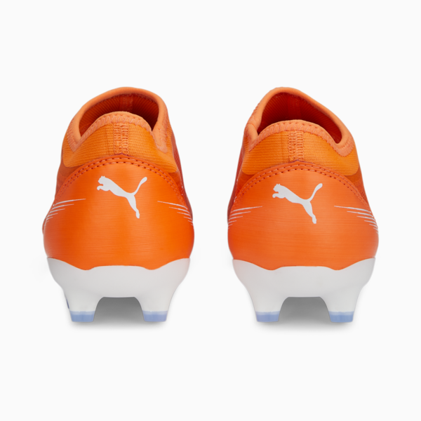 Botines de fútbol juveniles ULTRA Match LL FG/AG, Ultra Orange-PUMA White-Blue Glimmer, large-ARG