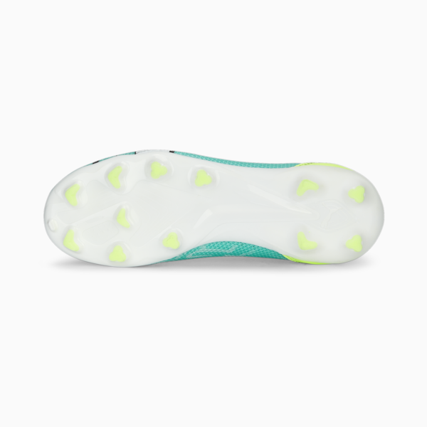 Botines de fútbol juveniles ULTRA Match LL FG/AG, Electric Peppermint-PUMA White-Fast Yellow, large-ARG