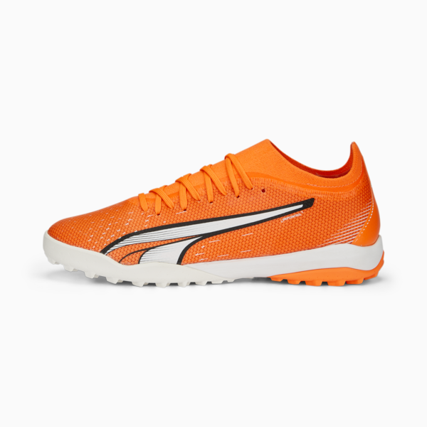 Botines de fútbol para hombre ULTRA Match TT, Ultra Orange-PUMA White-Blue Glimmer, large-ARG