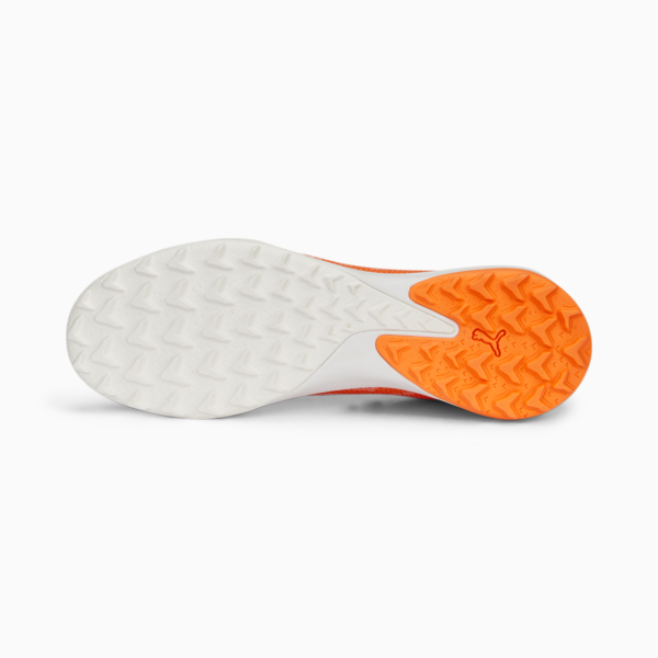 Botines de fútbol para hombre ULTRA Match TT, Ultra Orange-PUMA White-Blue Glimmer, large-ARG