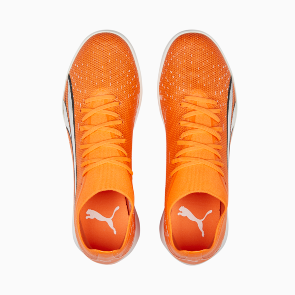 Botines de fútbol para hombre ULTRA Match TT, Ultra Orange-PUMA White-Blue Glimmer, large-ARG