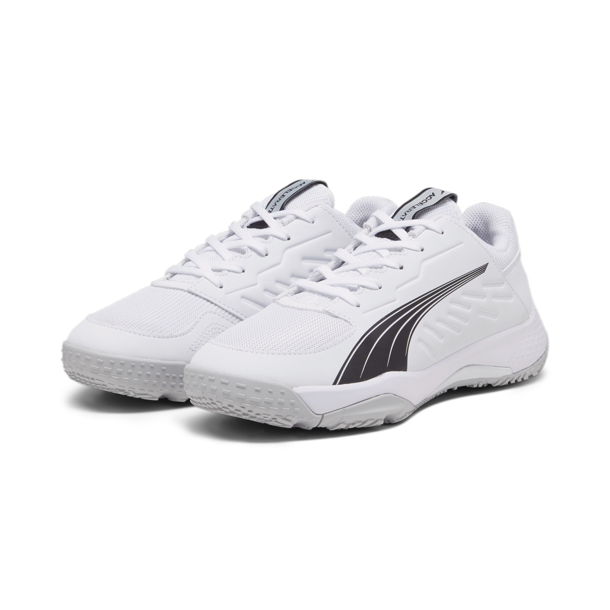 Puma Accelerate Kids' Handball Shoes, White, Size 35, Shoes