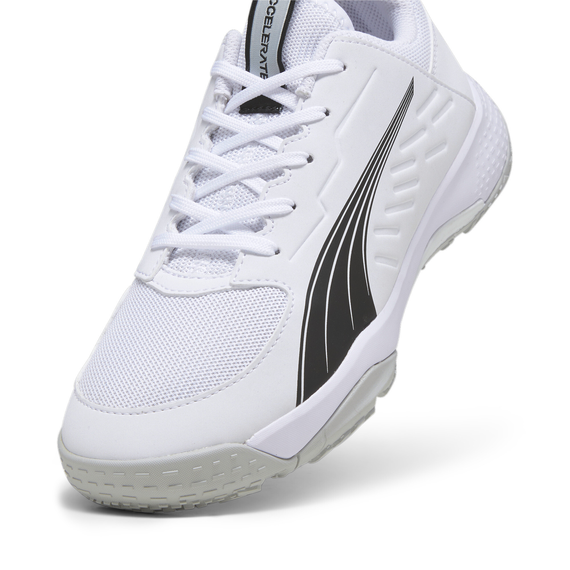 Puma Accelerate Kids' Handball Shoes, White, Size 35, Shoes