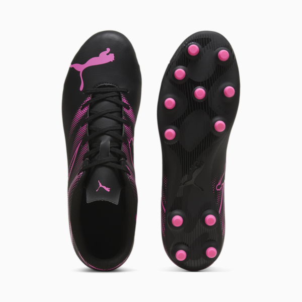 Tacos de futbol ATTACANTO FG/AG, PUMA Black-Poison Pink, large-MEX