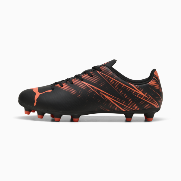 Tacos de futbol ATTACANTO FG/AG, PUMA Black-Glowing Red, large-MEX