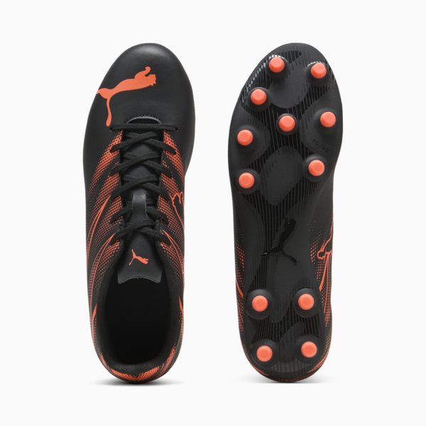 Tacos de futbol ATTACANTO FG/AG, PUMA Black-Glowing Red, large-MEX