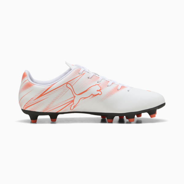 Tacos de futbol ATTACANTO FG/AG, PUMA White-Glowing Red, large-MEX