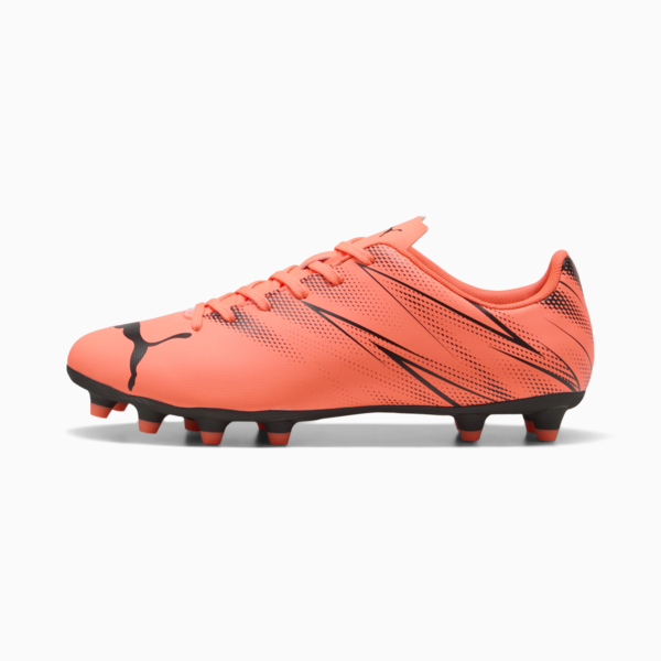 ATTACANTO FG/AG Football Boots, Glowing Red-PUMA Black, large-ZAF