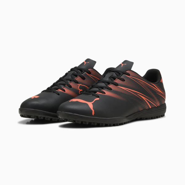 ATTACANTO TT Football Boots, PUMA Black-Glowing Red, large-ZAF