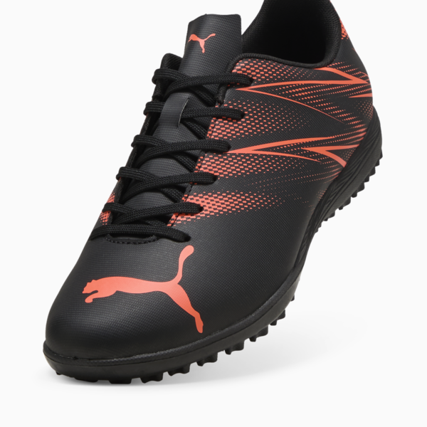 ATTACANTO TT Football Boots, PUMA Black-Glowing Red, large-ZAF