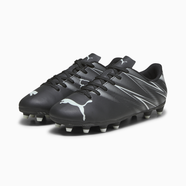 Tacos de futbol ATTACANTO FG/AG para adolescentes, PUMA Black-Silver Mist, large-MEX