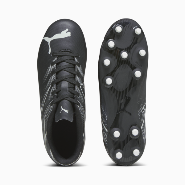 Tacos de futbol ATTACANTO FG/AG para adolescentes, PUMA Black-Silver Mist, large-MEX