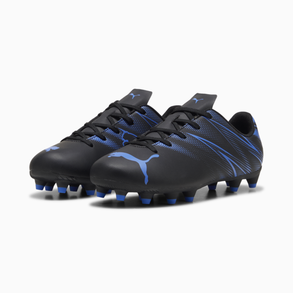 ATTACANTO FG/AG Youth Football Boots, PUMA Black-Bluemazing, large-MEX