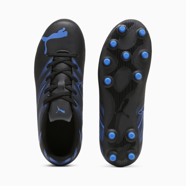 ATTACANTO FG/AG Youth Football Boots, PUMA Black-Bluemazing, large-MEX