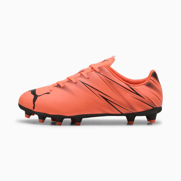 Tacos de futbol ATTACANTO FG/AG para adolescentes, Glowing Red-PUMA Black, large-MEX