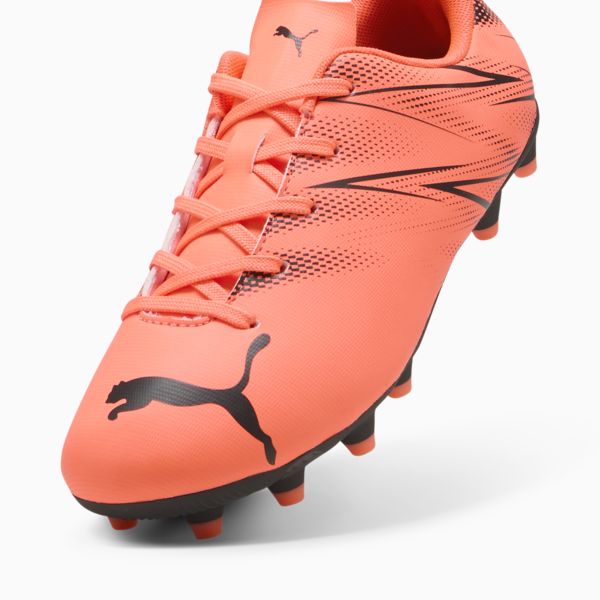 Tacos de futbol ATTACANTO FG/AG para adolescentes, Glowing Red-PUMA Black, large-MEX