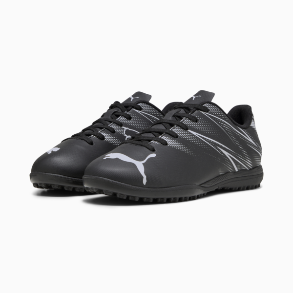 Tacos de futbol ATTACANTO TT para adolescentes, PUMA Black-Silver Mist, large-MEX