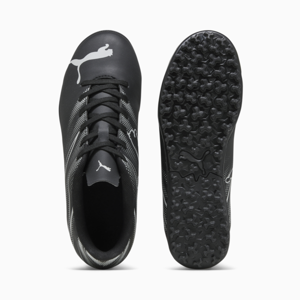 Tacos de futbol ATTACANTO TT para adolescentes, PUMA Black-Silver Mist, large-MEX