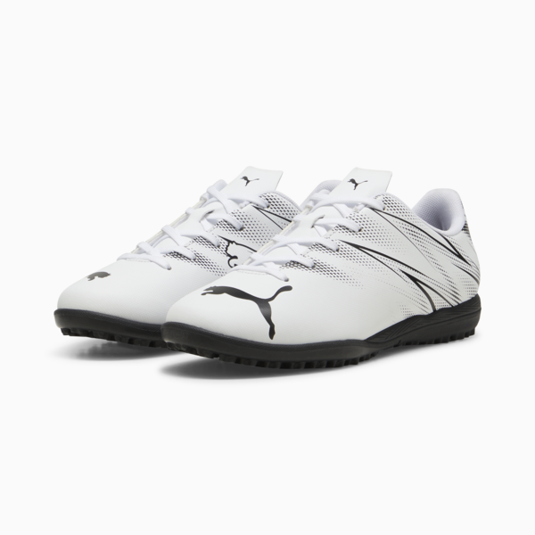 ATTACANTO TT Youth Football Boots, PUMA White-PUMA Black, large-MEX