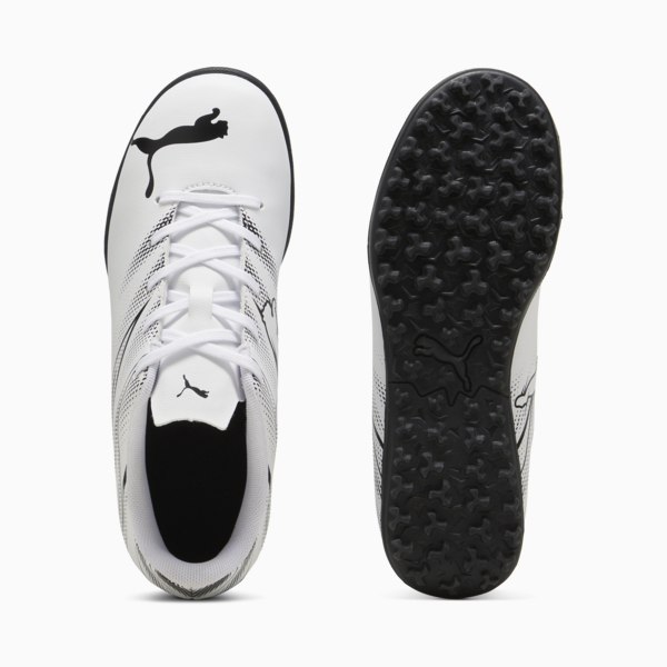 ATTACANTO TT Youth Football Boots, PUMA White-PUMA Black, large-MEX