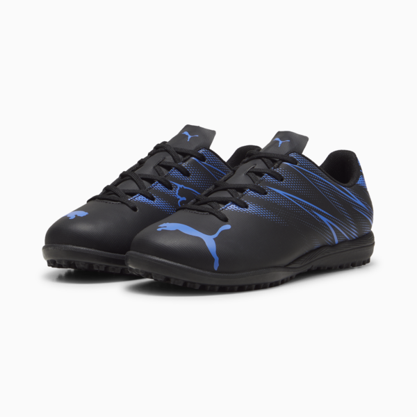 ATTACANTO TT Youth Football Boots, PUMA Black-Bluemazing, large-MEX