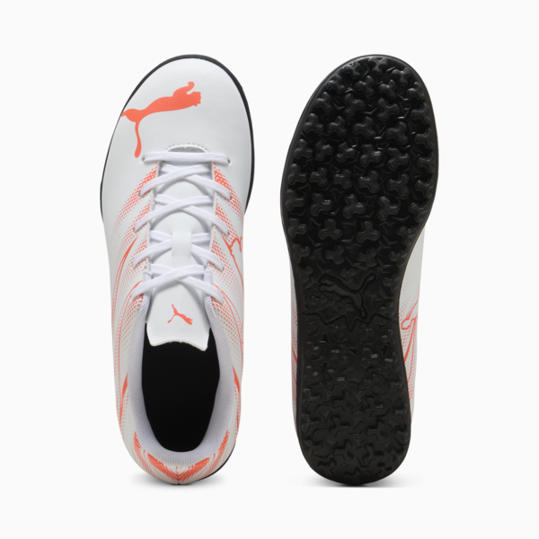 Tacos de futbol ATTACANTO TT para adolescentes, PUMA White-Glowing Red, large-MEX