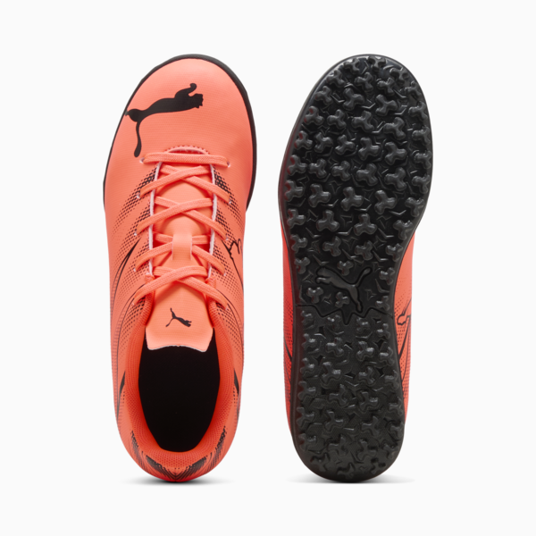 Tacos de futbol ATTACANTO TT para adolescentes, Glowing Red-PUMA Black, large-MEX