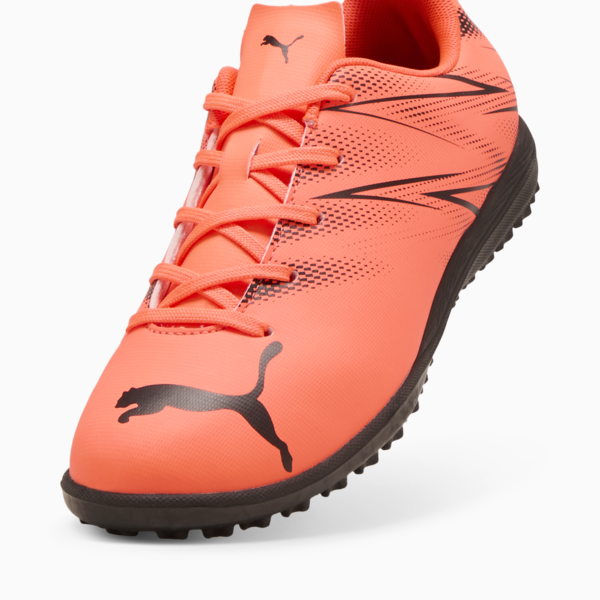 Tacos de futbol ATTACANTO TT para adolescentes, Glowing Red-PUMA Black, large-MEX