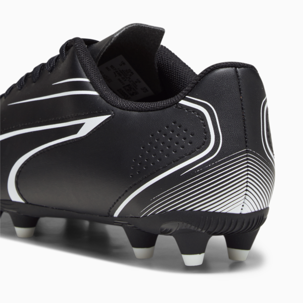 VITORIA FG/AG Youth Football Boots, PUMA Black-PUMA White, large-MEX