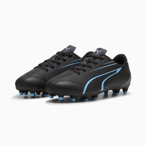 Tacos de fútbol adolescentes VITORIA FG/AG, PUMA Black-Luminous Blue, large-MEX