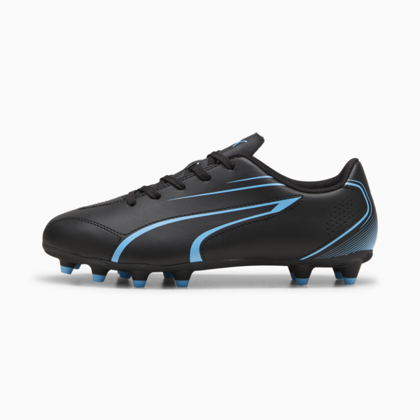 Tacos de fútbol adolescentes VITORIA FG/AG, PUMA Black-Luminous Blue, large-MEX