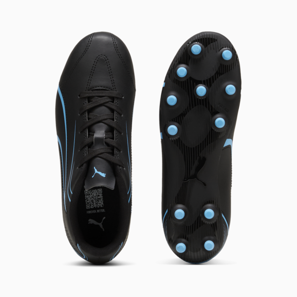 Tacos de fútbol adolescentes VITORIA FG/AG, PUMA Black-Luminous Blue, large-MEX