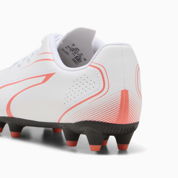 Tacos de fútbol adolescentes VITORIA FG/AG, PUMA White-Glowing Red, large-MEX