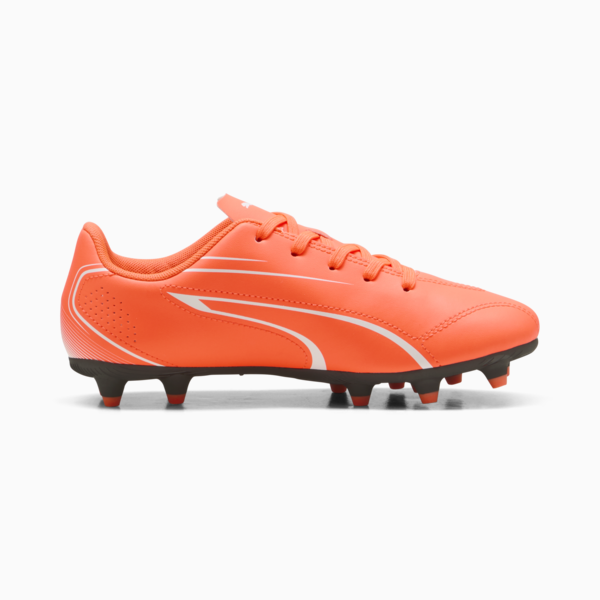 Tacos de fútbol adolescentes VITORIA FG/AG, Glowing Red-PUMA White-PUMA Black, large-MEX