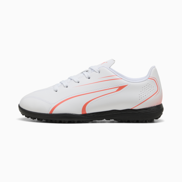 Tacos de fútbol Adolescente VITORIA TT, PUMA White-Glowing Red, large-MEX