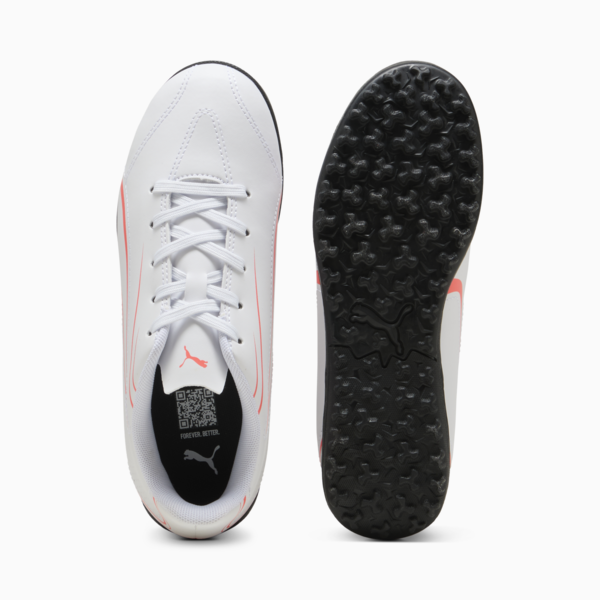 Tacos de fútbol Adolescente VITORIA TT, PUMA White-Glowing Red, large-MEX