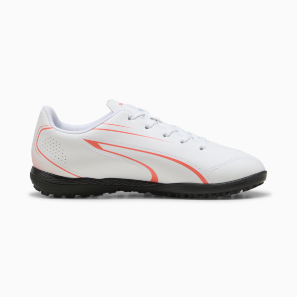 Tacos de fútbol Adolescente VITORIA TT, PUMA White-Glowing Red, large-MEX